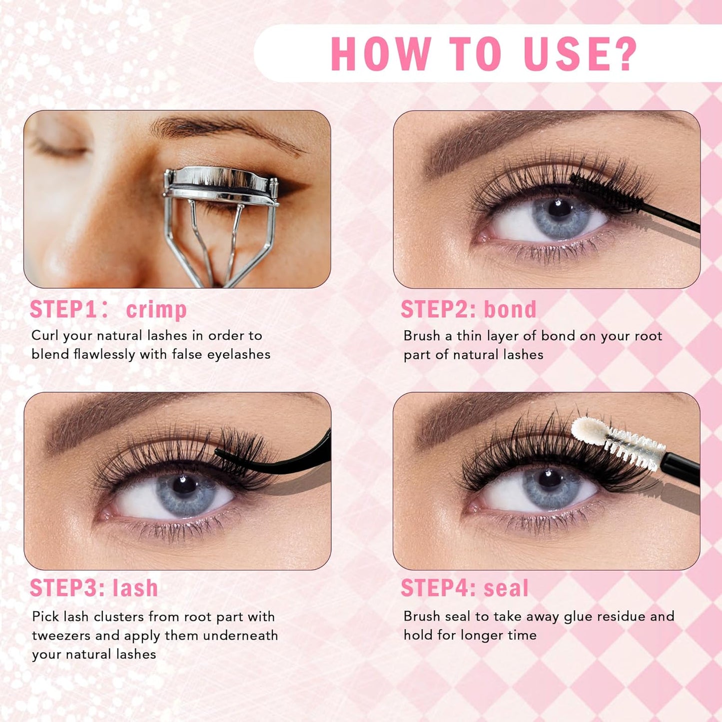 GAQQI Lash Clusters 320Pcs Individual Lashes 50D Mixed 9-16mm Eyelash Clusters C Curl Lash Clusters Look Like Mink Eyelash Extensions Thin Band Soft to Use Self Application(50D-CMIX）