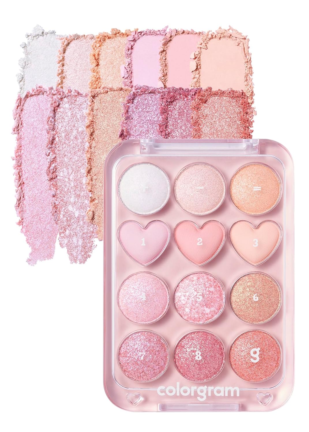 COLORGRAM Pin Point Eyeshadow Palette 04 Bright+Cool | Eyeshadow Palette for Daily makeup, Ultra-Blendable, Matte, Glitter, Shimmer Shades