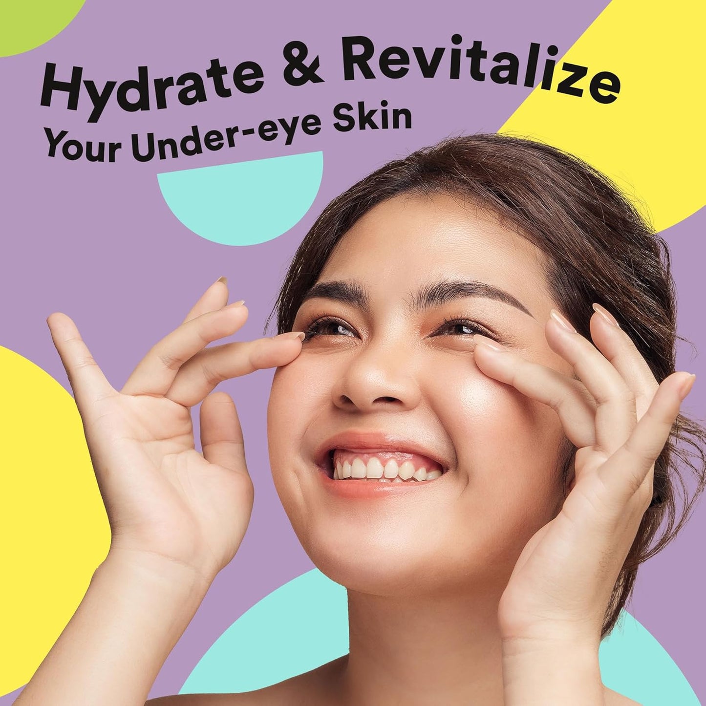 BLAQ Eye Mask, Eye Masks for Dark Circles and Puffiness, Under Eye Mask with Red Algae and Activated Charcoal, Vegan and Cruelty-Free Under Eye Masks, 15-Pack, Hyaluronic Acid Bright Eyes