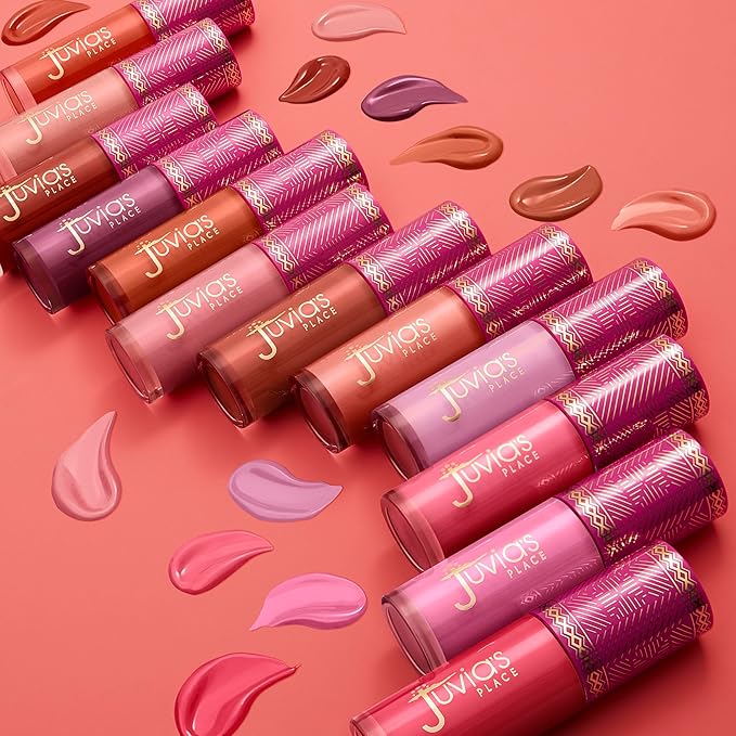 Juvia's Place Blushed Liquid Blush BarbieRose - Dewy Tint Cheeks Makeup Glow Pigment Effortless Beauty Long Lasting Cosmetics Soft Creamy Natural Buildable All Skin Color Light Flawless Finish Blend