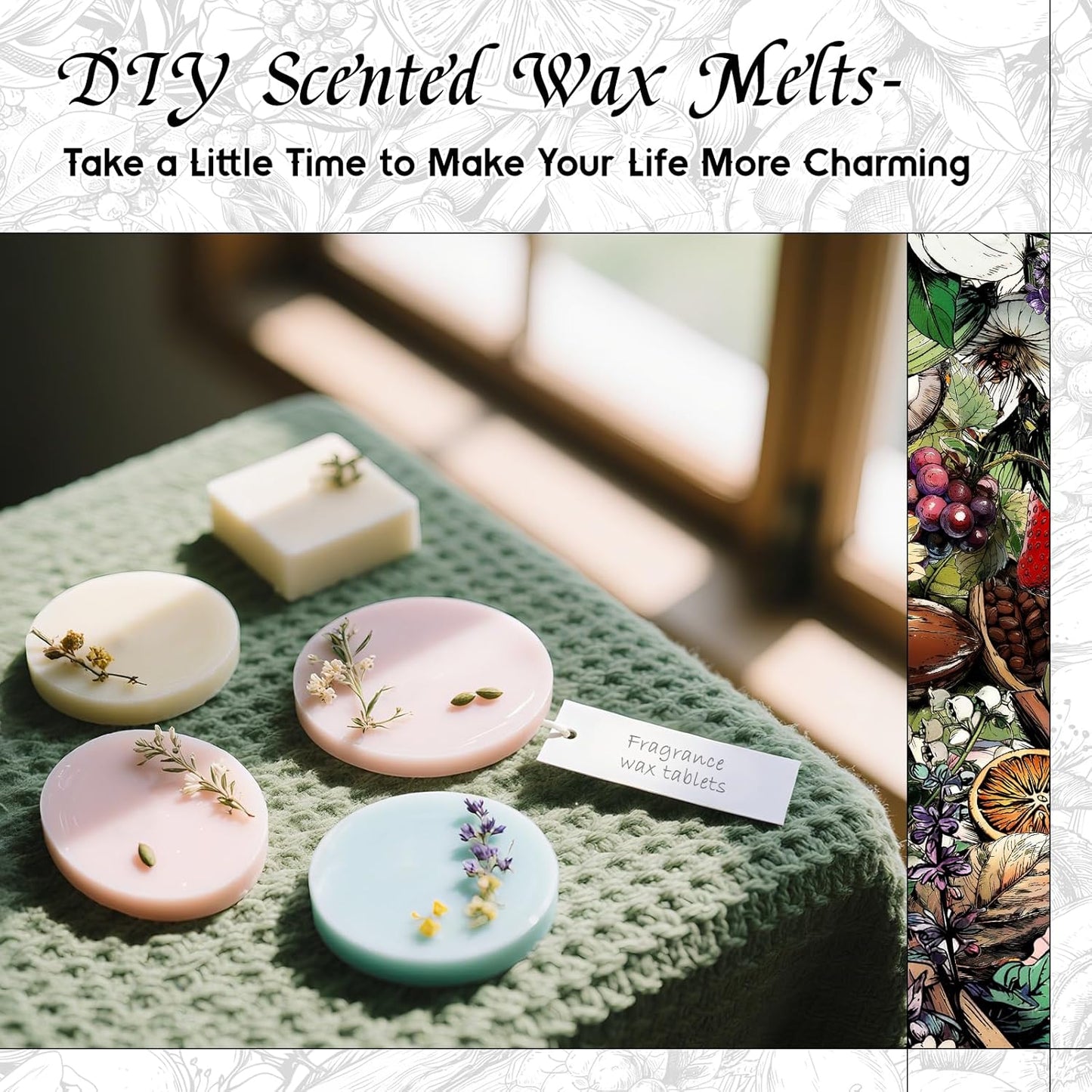 HIQILI Aqueous Bloom Fragrance Oil for Diffusers, Black Currant Leaf‌ & Jasmine, Candles & Soap Making, Long-Lasting Scent - 5.07 Fl Oz