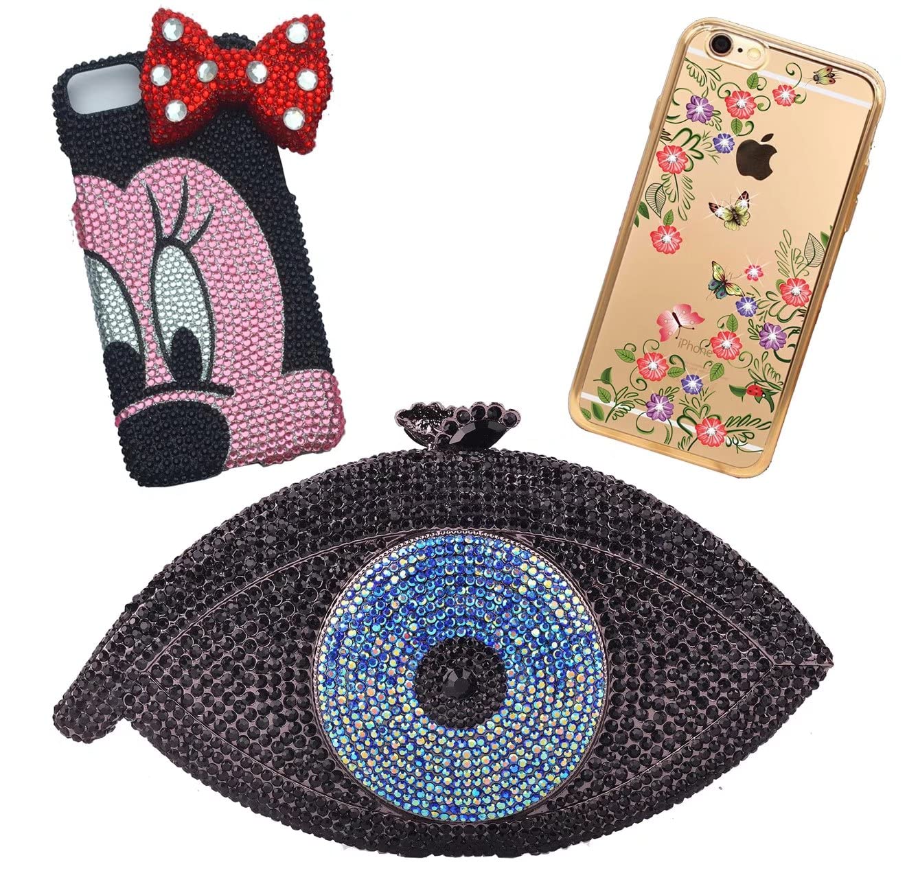 500 Pieces SS30 6mm Flatback Rhinestones Clear Glass Round Gems Crystals for Nail Art DIY Crafts Clothes Shoes Bags （Dark Purple）