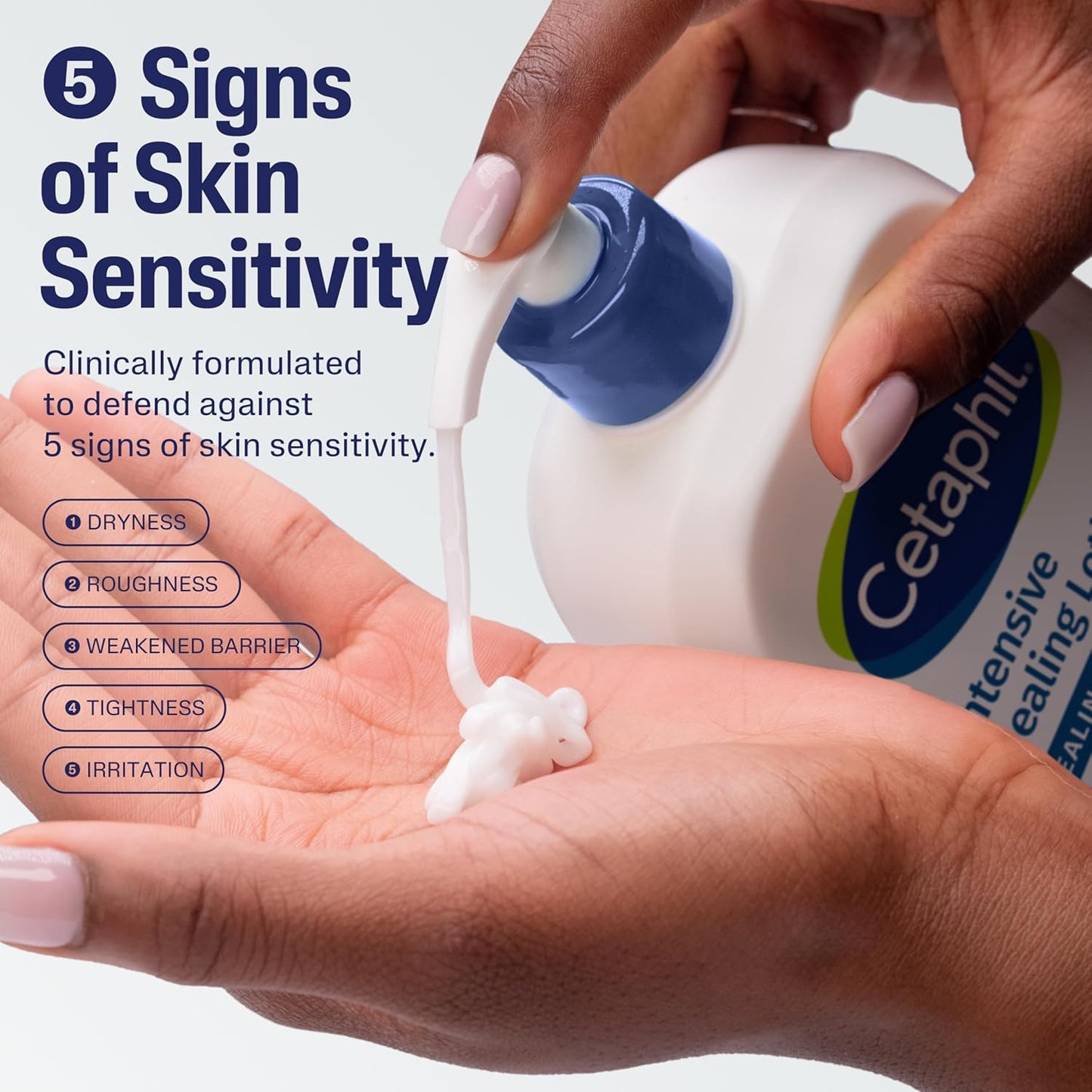 Cetaphil Intensive Healing Lotion with Ceramides 16 Oz For Dry, Rough, Flaky Sensitive Skin 24-Hour Hydration Fragrance, Paraben & Gluten Free