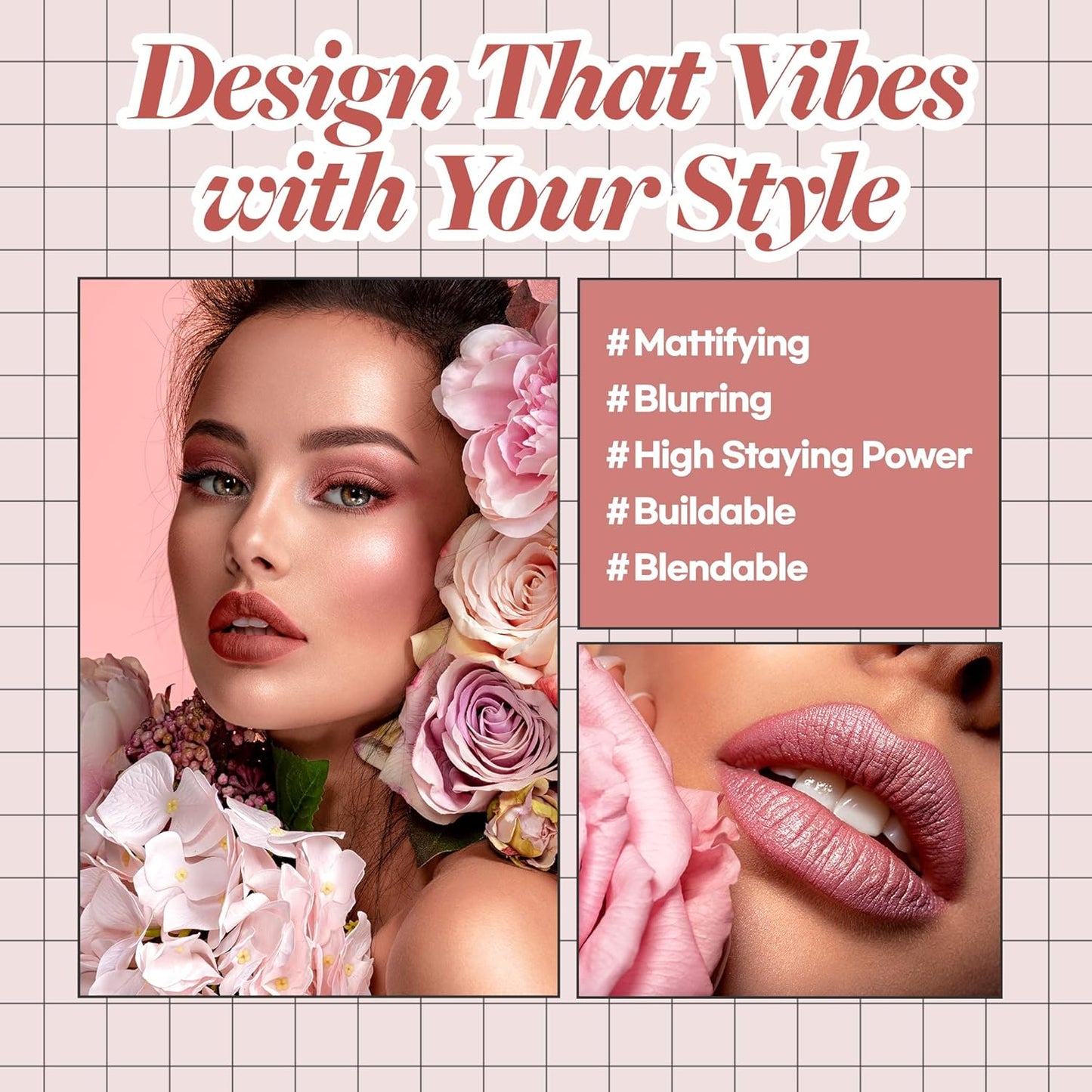 Hope Girl 3D Powder Blusher 0.17oz | Skin-Loving Korean Mini Blush for Cheeks and Eye Makeup w/Allantoin | K Beauty Cool Toned Vibrant Sunkissed Fine Powder Makeup Blush Cosmetics (#07 Dry Rose)