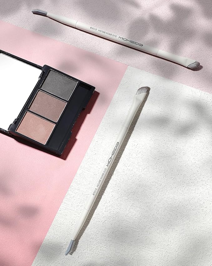 EIGSHOW Dual-Ended Precision Eyebrow Brush and Comb for Eyeliner Lining, Sculpting Brows, Professional Eye Makeup Tools (D109B)