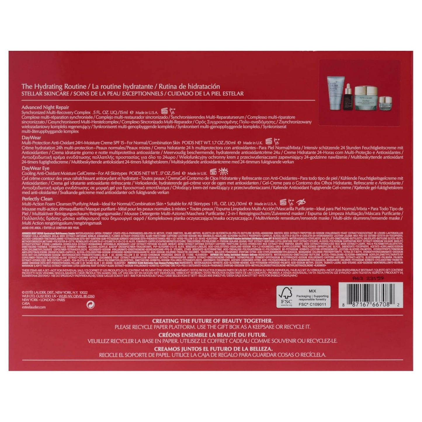 Estee Lauder The Hydrating Routine Set for Women - 4 Pc kit