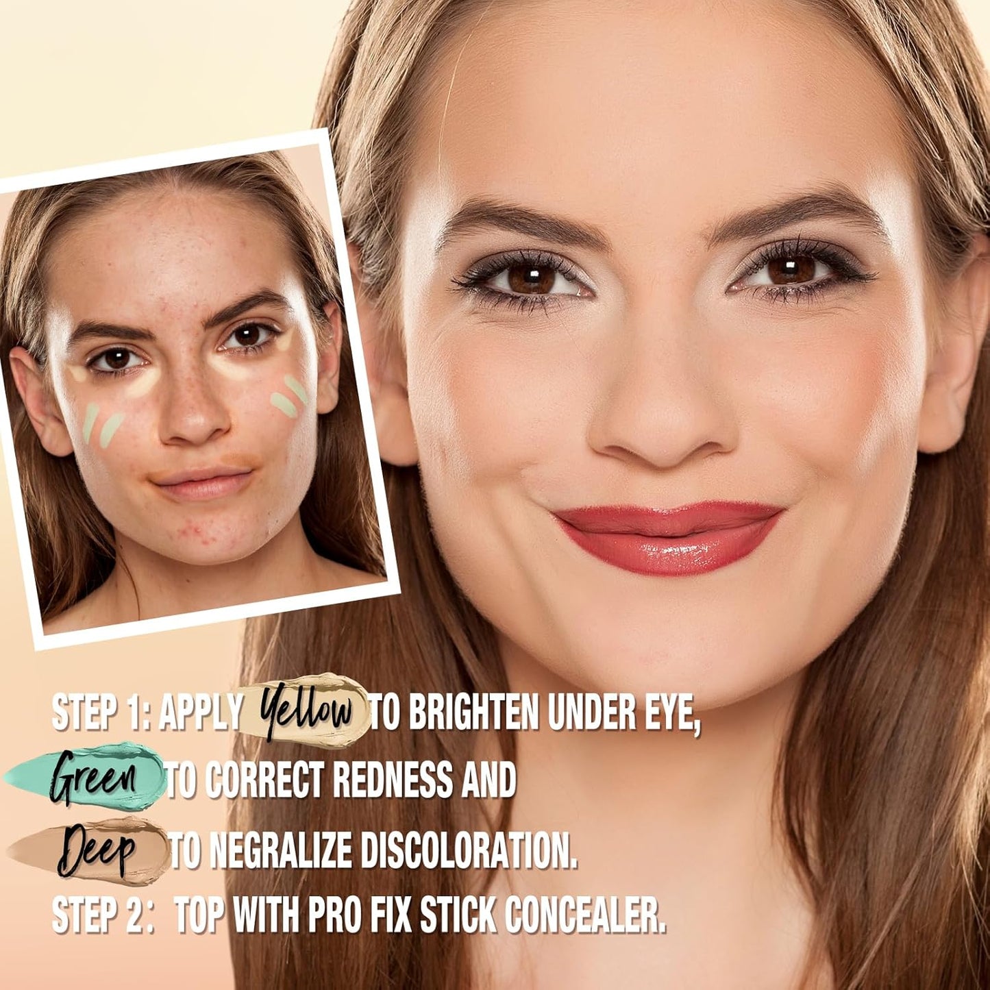 Contour Stick Corrects Skin Tone Bronzer Waterproof Sweat Resistant Concealer Creamy Concealer Natural