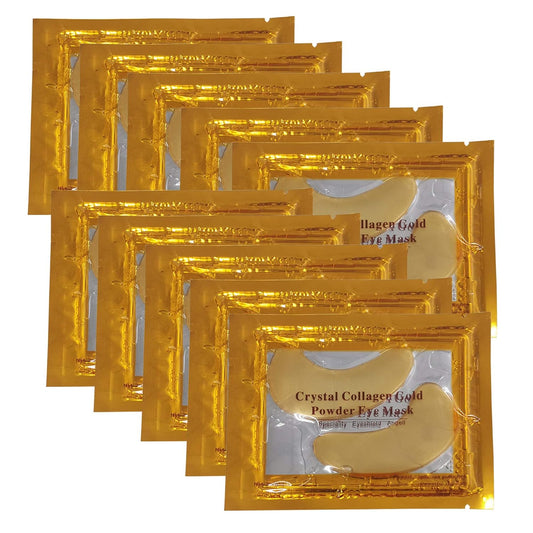 Vandarllin24K Gold Powder Gel Collagen Eye Masks Sheet Patch, Remove Bags,Dark Circles &Puffiness,Reduce Wrinkle,Moisturising,Hydrating for Blackheads (120Pairs)