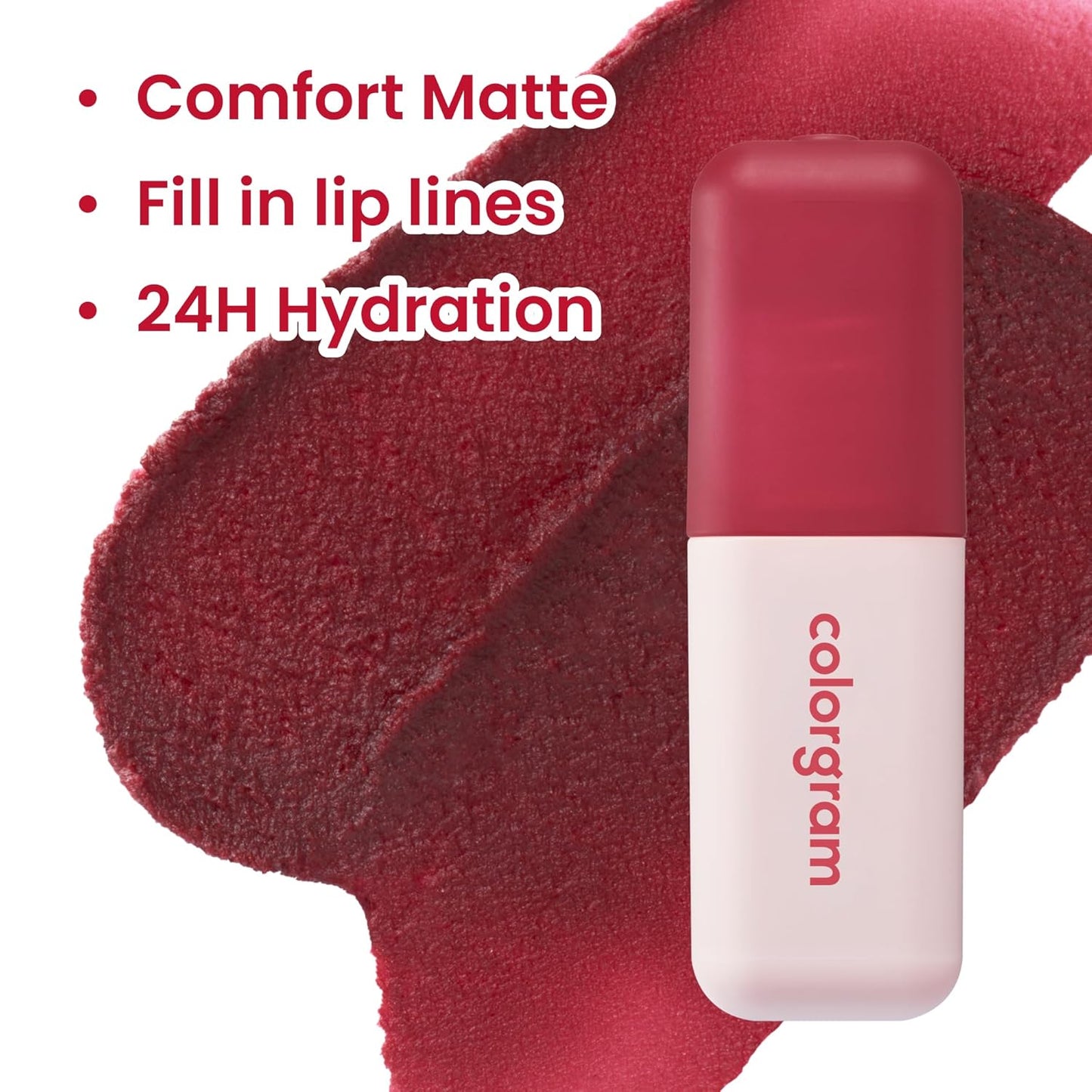 COLORGRAM NUDE BLUR TINT 11 DEEP CHOCOLATE | Soft Velvet Matte Liquid Lipstick & Cheek Tint | Lightweight Blurring Tint for a Smooth & Airbrushed Finish | Long-Lasting & Non-Sticky Formula
