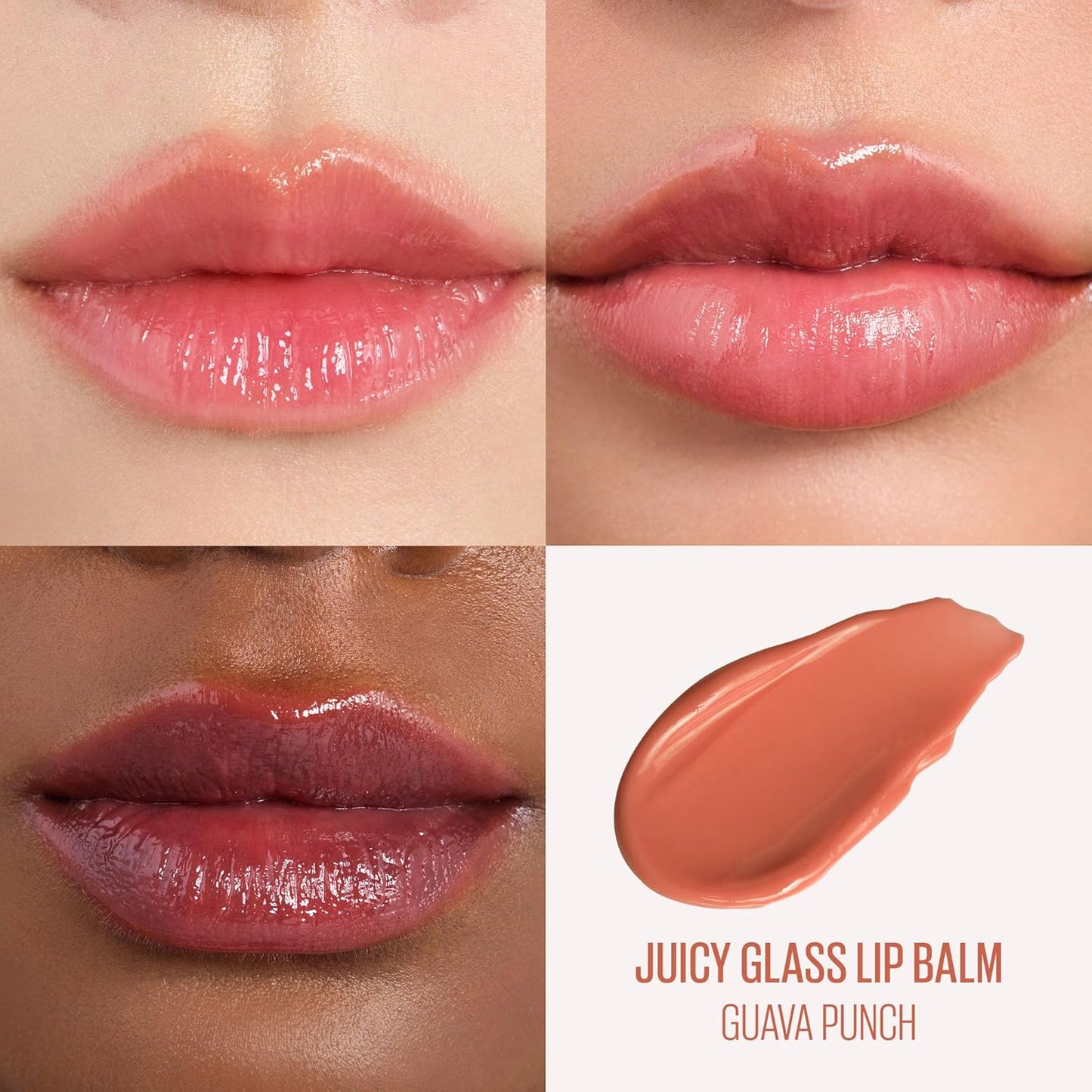 Kaja Juicy Glass Lip Balm | Plumping, Hydrating, Korean Lip Balm, Moisturizing Lip Care, 24hrs Long-lasting Hydration, Nourishing Lip Care | Guava Punch, 0.15 oz.