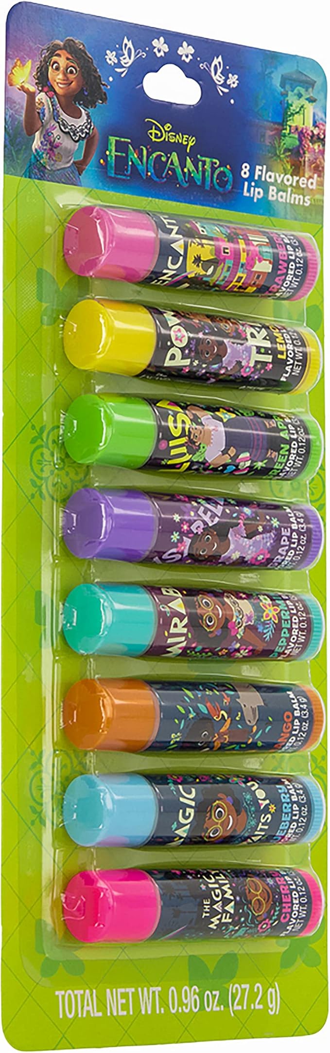 Encanto 8 Pack Lip Balm, 8.0 Fl Oz