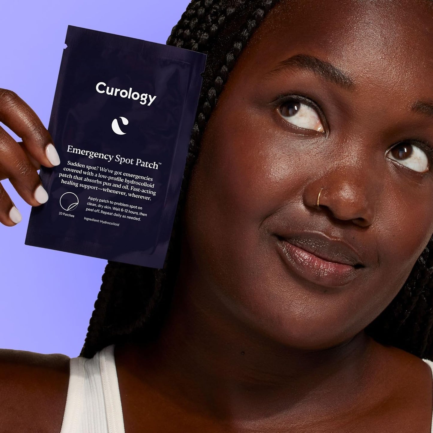 Curology Emergency Spot Pimple Patches for Face, Hydrocolloid Pimple Patches Fast-Acting, 80 Count