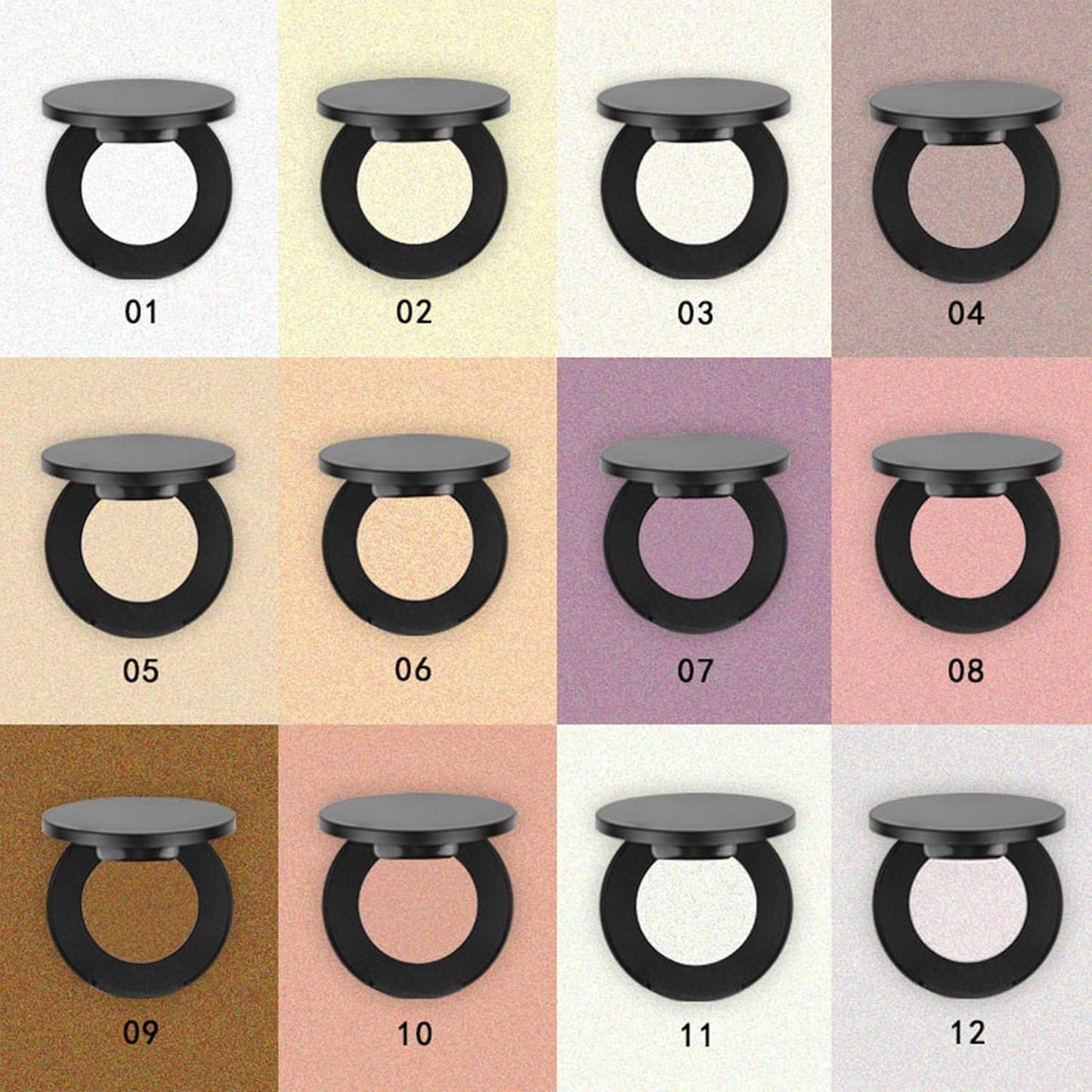 Face Highlighter Powder Palette, Glossy Glitter Illuminator Powder, Shimmer Shades for Face Highlighter Makeup, Highly Pigmented Natural Shiny Highlight Makeup Illuminator Highlighter 8