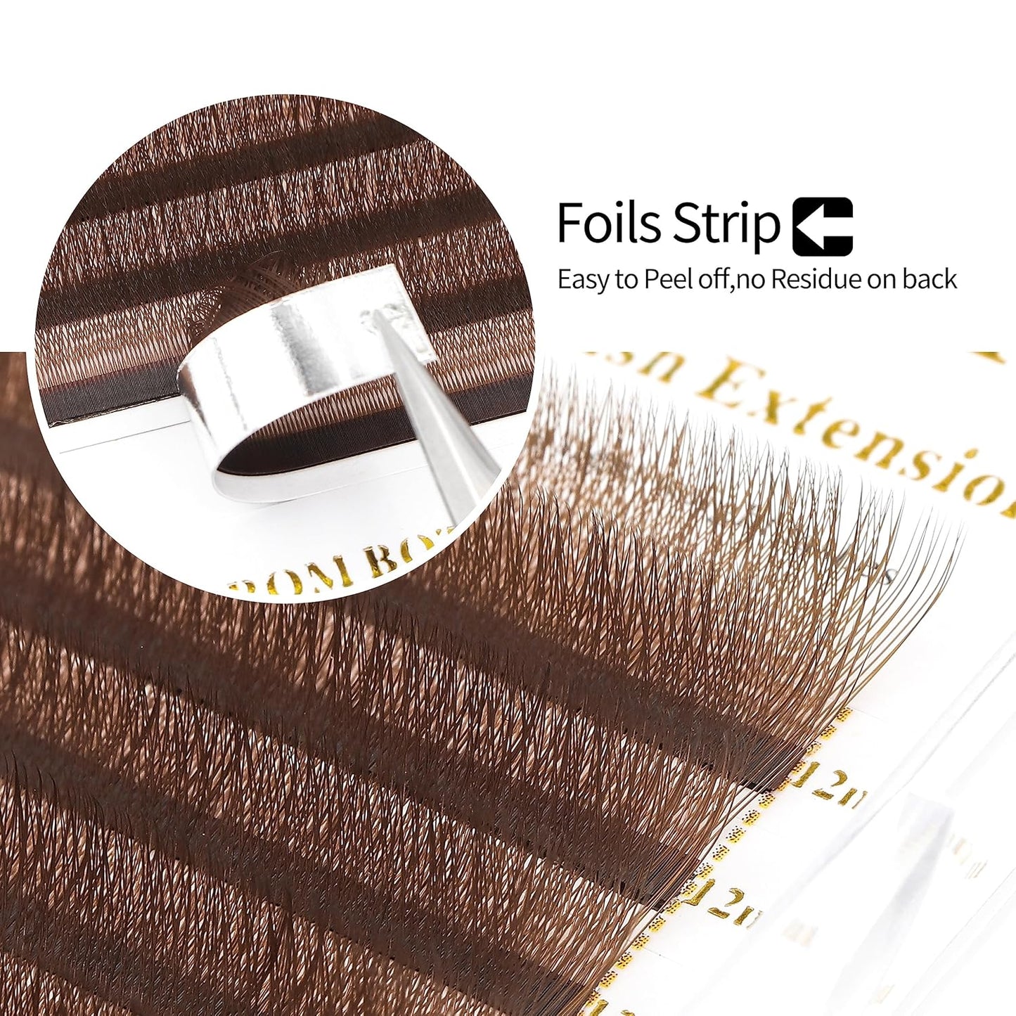 W Lash Extensions Brown 3D Eyelash Extensions W Shape 0.07mm Thickness C Curl Mix 8-15mm Premade Fans Lashes Easy Fan Volume Lashes Individual Lashes(W-Brown-3D-0.07-C,8-15mm)